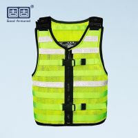 【LZ】□❖™  Colete tático reflexivo e facada colete resistente amarelo fluorescente respirável alta visibilidade proteção confortável e