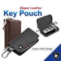 NEW 1PC Proton New Logo Car Zipper Key Pouch Leather Case Smart Remote Cover Saga Persona Exora Iriz Inspira Preve