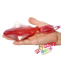 Monkey Toys - โมเดลสัตว์ Squid ปลาหมึก ลายขีด ขนาด 18.50 CM (จากหาดใหญ่)