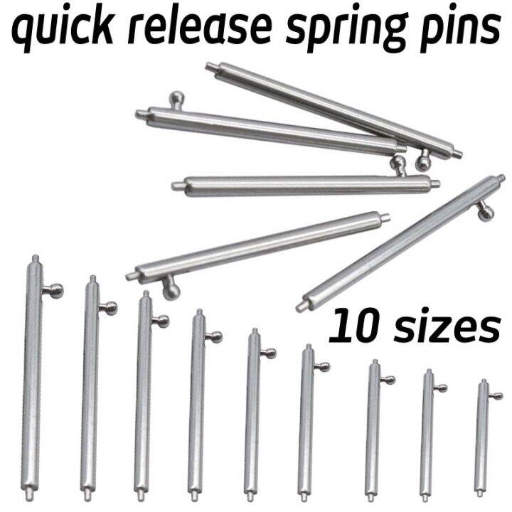 Stainless Steel Watch Strap Quick Release Spring Bar Pins Watch Repair