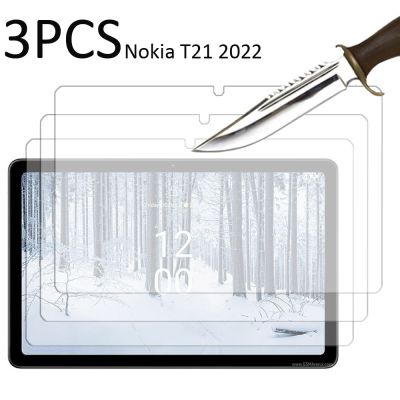 3ชิ้นสำหรับ Nokia T20 / T21 10.4 2022กระจกเทมเปอร์ปกป้องหน้าจอ3แพ็คแท็บเล็ตป้องกันฟิล์ม HD กันรอยขีดข่วน