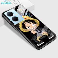 ZeroQiQi เคสเคสสำหรับ Vivo โทรศัพท์ Y78 Y78 5G + 5G หรูหราขอบนิ่มเคสฝาหลังกันกระแทกกระจกเทมเปอร์