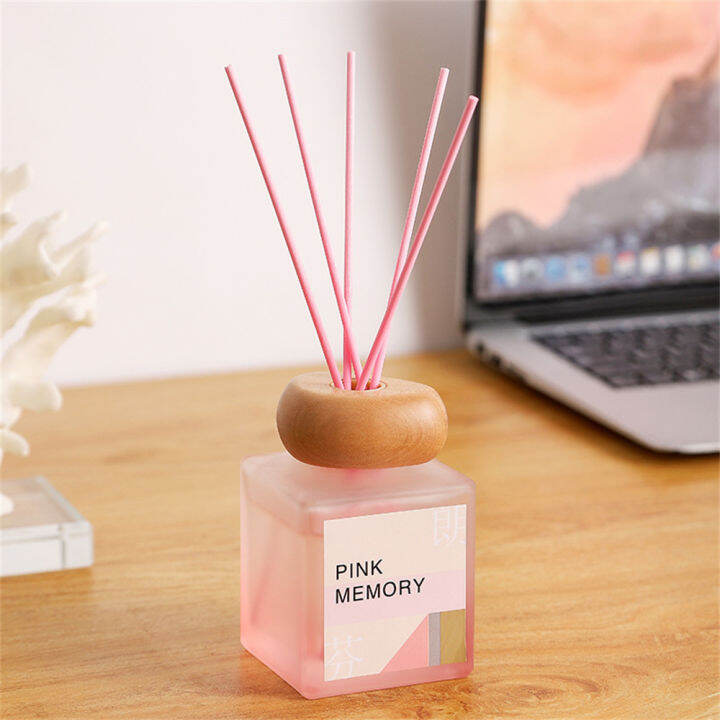 200ml-fireless-glass-reed-diffuser-พร้อม-sticks-home-aromatpy-oil-diffuser-สำหรับบ้าน-ห้องน้ำ-ห้องนอน-โรงแรม-scent-diffuser