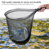 Durable Fly Fishing Landing Net Mesh Aluminum Alloy Hoop with Comfortable Handle Accessory