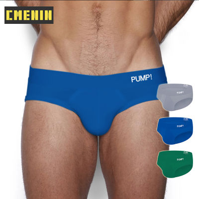 [CMENIN Official Store] Brief For Men (1 Pieces) PUMP สบาย ๆ โพลีเอสเตอร์เซ็กซี่ชุดชั้นในผู้ชายกางเกงในชายที่มีคุณภาพสูงบิกินี่กางเกงชายกางเกงจดหมายบุรุษชั้นใน PU004