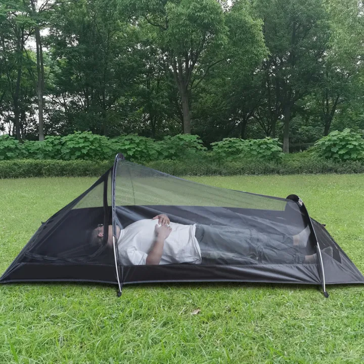 ultralight-outdoor-camping-tent-single-person-camping-tent-เต้นท์แคมปิ้ง-water-resistant-tent-aviation-aluminum-support-portable-sleeping-bag-tent