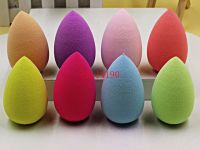 100pcslot Free Shipping 40x55mm Big Cosmetic Puff Beauty Powder Blending Water Drop Shape Sponge Makeup Puff Makeup Tools