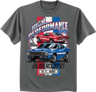 Shelby Gt500 Ford Mustang Tshirt Mens Graphic Tee