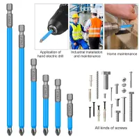 14 Pcs Magnetic Anti Screwdriver Bits Set Impact Driver Bit Set 1/4 Inch Hex Drill Bit Set