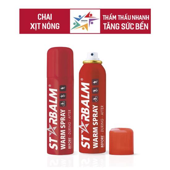 Chai xịt gel làm nóng starbalm làm nóng cơ bắp trước khi chơi thể thao - ảnh sản phẩm 1