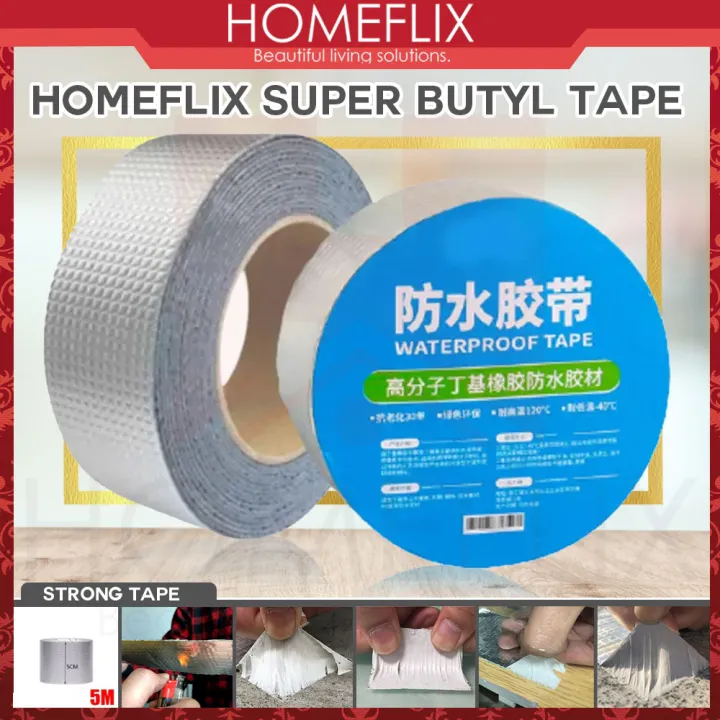 Rubber tape Butyl Aluminum Foil Waterproof Roof Hose Glass Repair Tape ...