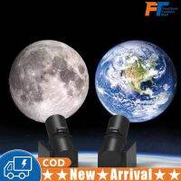 Earth Moon Projection Lamp Planet Projector Usb ชาร์จไฟพื้นหลังบรรยากาศไฟ Photo Props