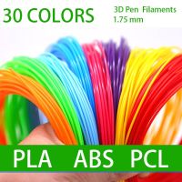 ▥☏ 3D Pen filament 1.75mm ABS / PLA / PCL30 Colors 20 Colorsperfect safety plastic Birthday gift Apply to 3D Pen