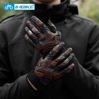 （ At） INBIKE ถุงมือขี่จักรยานเต็มนิ้ว5MmPad MTB GlovesBike ถุงมือหน้าจอสัมผัส ShockproofGloves BC120