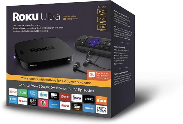 Roku Ultra, HD/4K/HDR Streaming Media Player