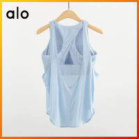 ALO Yoga clothing vest women with chest pad two-in-one shockproof underwear fitness top loose beautiful back sports blouse