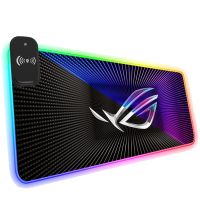 ASUS Wireless Charging RGB Mouse Pad LED Gaming Computer Offices Luminous Cool Pc Accessories Laptop Rug Mousepad Keyboard Mat