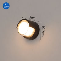 New IP66 LED Wall Waterproof Lamp For Porch Bathroom Alley Bar Indoor&amp;Outdoor Home Surface Mounted Aluminum Sconce For AC90-260V