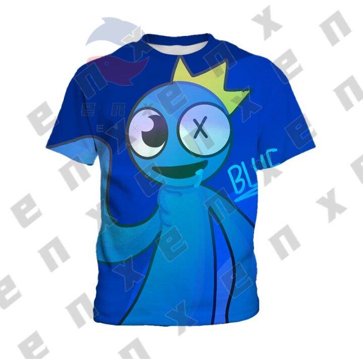 3-13-years-old-nbsp-rainbow-friends-blue-kids-short-sleeve-t-shirt-fashion-printing-colorful-boys-girls-shirts-cartoon-games