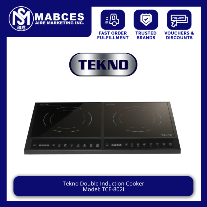 Tekno Double Induction Cooker TCE802I Lazada PH