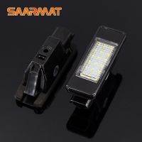 ป้ายทะเบียนด้านหลังรถ2ชิ้นแผ่นเรืองแสง18หลอดไฟ Led Smd สำหรับ Peugeot 106 207 307 308 406 407 508สำหรับ Citroen C3 C5 C6 C8