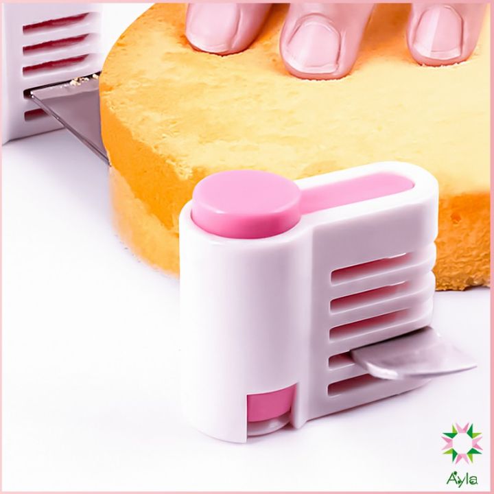 ayla-อุปกรณ์ล็อคมีดตัดเค้ก-เครื่องมือหั่นเค้ก-ตัดแบ่งชั้นขนมปังเค้กขนมปัง-สามารถแบ่งได้-5-ชั้น