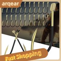 ARQEAR529453 20pcs/lot โลหะผสมทังสเตนอัลลอยด์ เบ็ดตกปลาแบบเกี่ยว อุปกรณ์เสริมเบ็ดตกปลา แบบมีเงี่ยง ตะขอเหยื่อสด ของใหม่ เคลือบ PTFE เบ็ดตกปลาเดี่ยว ปลาคาร์ฟ