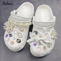 Brand DIY Charms For Shoes Brooch Jewelry Rhinestone Girl Pearl Decaration Artificial Diamond Accessories Buckle Chains Shoelace