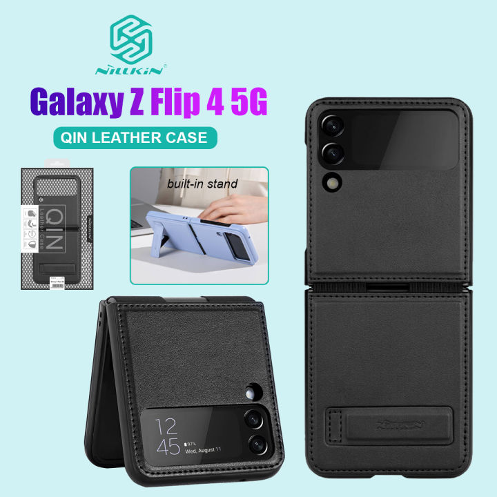 Samsung Galaxy Z Flip 4 5G case colorful Nillkin Qin Leather