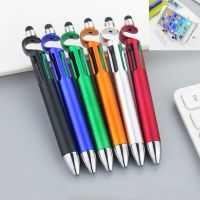 △✗♚ 3pcs/lot 4 In 1 Multifunction Ballpoint Pen Multifunctional Mobile Phone Holder Touch Screen Ball Pen Office Writing Stationery