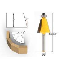 【Chat-support】 MULTI DEAL 1/4นิ้ว6.35มิลลิเมตรก้าน15องศาขูดและเอียงขอบเราเตอร์บิตงานไม้ตัดกัด