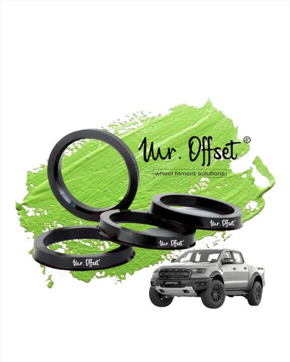 (4pcs) Mr Offset Hubcentric Ring Fuel Rims Mags for Ford Ranger Raptor in Aluminum Alloy Hubring