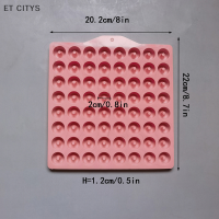 ET CITYS 1ชิ้น64ช่องแม่พิมพ์ซิลิโคนโดนัทขนาดเล็กแม่พิมพ์ลูกอมช็อคโกแลตแบบ DIY สำหรับมัฟฟินเยลลี่เหนียวแม่พิมพ์อบขนม