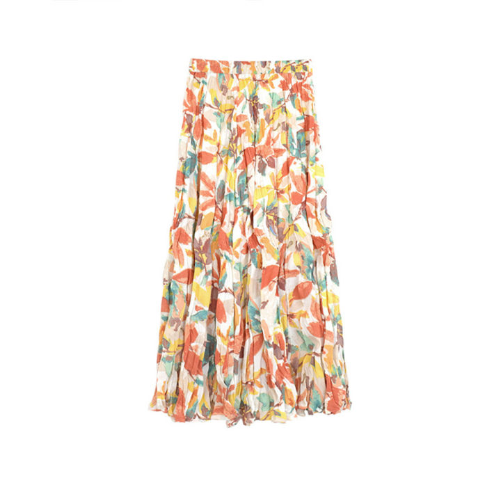 ladies-vintage-floral-print-summer-skirt-women-casual-elastic-waist-a-line-midi-pleated-skirt-women-female-skirt-mujer-faldas