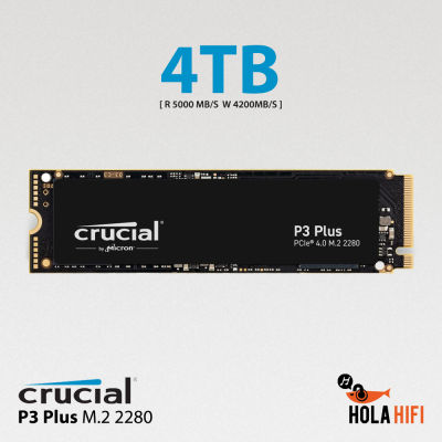 4TB SSD Crucial P3 Plus M.2 2280 PCIe Gen 4 , NVMe