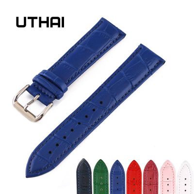 （A Decent035）อุทัย Z11ใหม่นาฬิกาสร้อยข้อมือเข็มขัดผู้หญิง Watch Bands สายหนังแท้นาฬิกาวง10-24มิลลิเมตร Multicolor นาฬิกาวง