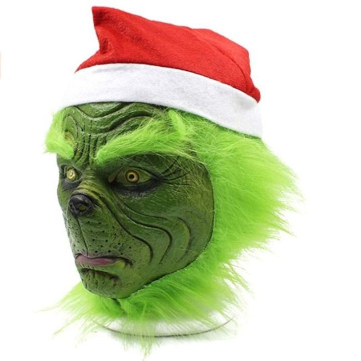 oak-3pcs-คอสเพลย์-คอสเพลย์ผมสีเขียว-อุปกรณ์ประกอบฉากปาร์ตี้-หมวกสำหรับเด็ก-ยางหน้า-น่ากลัวมากๆ-สีเขียวอ่อน-สำหรับวันคริสต์มาส-คริสมาสต์