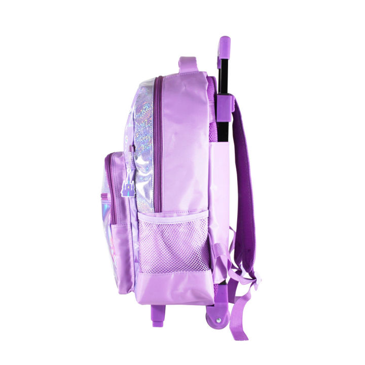 กระเป๋าเด็ก-kids-bag-กระเป๋าล้อลากเด็ก-กระเป๋านักเรียน-สินค้าขายดี-ลายการ์ตูนลิขสิทธิ์แท้-กระเป๋าเป้ล้อลาก-16-นิ้ว-frozen-fz91-836