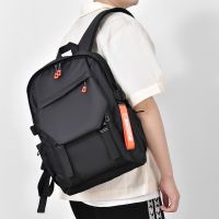 【Ready】? Cathleen Backpack Mens Backpack Large-capacity Leisure Trendy Sports Bag High School College Student Travel School Bag