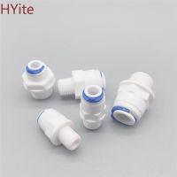 RO Water Straight Pipe Fitting 1/4 3/8 OD Hose 1/8 quot; 1/4 quot; 1/2 quot; 3/8 quot; BSP Male Thread Plastic Quick Connector System Water Purifies