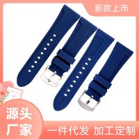 【Hot Sale】 22 24 26mm silicone watch strap suitable for fat sea male flat mouth universal rubber wholesale