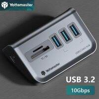 Yottamaster ตัวแยกพอร์ตอเนกประสงค์ USB A Type C แท่นวางมือถืออแดปเตอร์แบบที่ตั้งตัวขยายซ็อกเก็ตฮับ4ปลั๊กช่องหลายอันสำหรับแล็ปท็อปพีซี