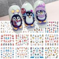 【YF】∋❉✖  12pcs Stickers Birds Sliders Decals Decoration 2024 Xmas Manicure Tips