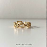 ? New Collection?Evie Cuff Ring แหวนแฟชั่น แหวนสีทอง แหวนผู้หญิง เครื่องประดับแฟชั่น#WD174