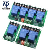 1 Way 2 4 channel relay module 30A with optocoupler isolation 5V 12V 24V supports high and low Triger trigger with Guide Rail