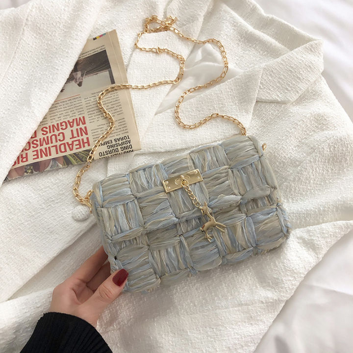 สร้างสรรค์กระเป๋าทำวัสดุ-diy-กระเป๋าแฮนด์เมดผ้าตาข่ายสลักตะขอกระเป๋าฝีมือวัสดุทอผ้ากระเป๋าทำอุปกรณ์เสริม