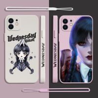 {Haojia เคสโทรศัพท์} เคสโทรศัพท์ Addam สำหรับ iPhone 14 13 12 11 Pro Max Mini X XR XS MAX SE20 8 7 Plus 6S เคสซิลิโคนพร้อมสายคล้องมือ