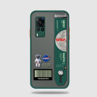 UCUC เคสโทรศัพท์เคสสำหรับ VivoX60 (สายรัดข้อมือ) กันกระแทก Frosted กลับ NASA Space Moon เคสใส่โทรศัพท์ Soft Edge Full ฝาครอบเลนส์ป้องกันเลนส์โทรศัพท์บางเฉียบกรณี Vivox60