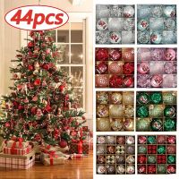 1box Christmas Balls 2024 Christmas Tree Ornaments Ball Xmas Hanging Tree Pendants Home Party Decor New Year Gift Noel Navidad Christmas Ornaments