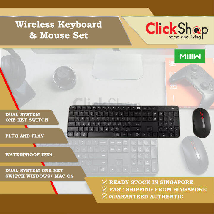 Xiaomi MIIIW Wireless Keyboard and Mouse Set Combo Set Windows Mac